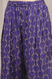 Indigo Blue Printed Straight Suit Set image number 2