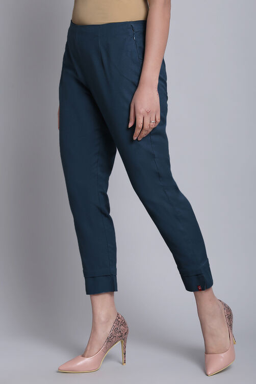 Green Bay Cotton Blend Solid Pant image number 3