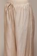 Almond Beige Viscose Regular Yarndyed Palazzo image number 1