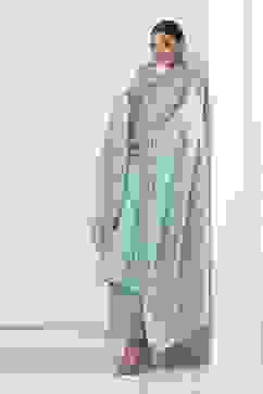 Green Cotton Straight Suit Set image number 6