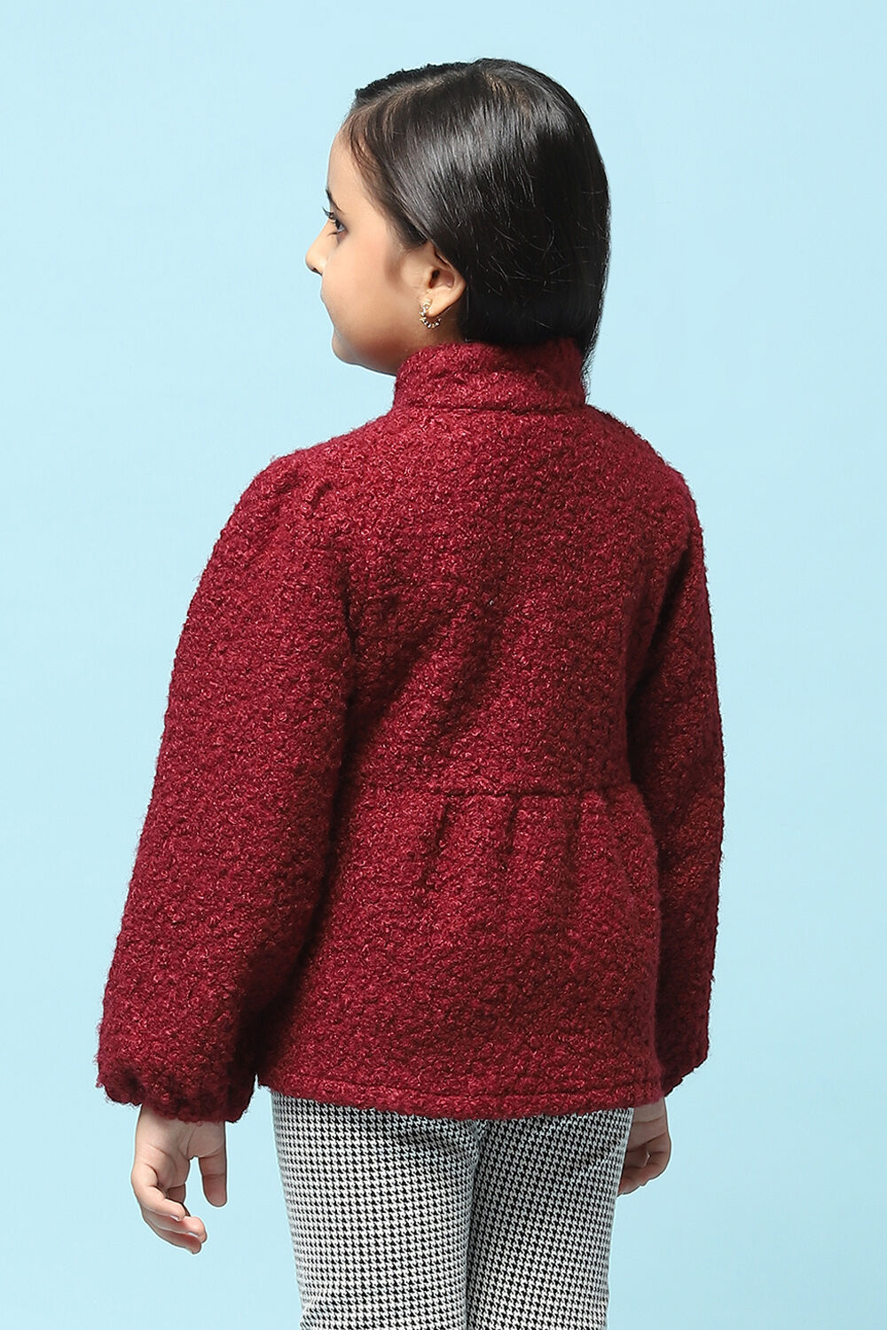 Brown & Red Acrylic Jacket image number 3