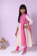 Cream Cotton Anarkali Kurta Churidar Suit Set image number 2