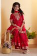 Red Ethnic Motifs Garara Kurta Set