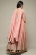 Dusty Pink Viscose Flared Suit Set
