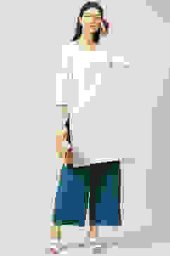 Teal Straight Palazzo image number 4