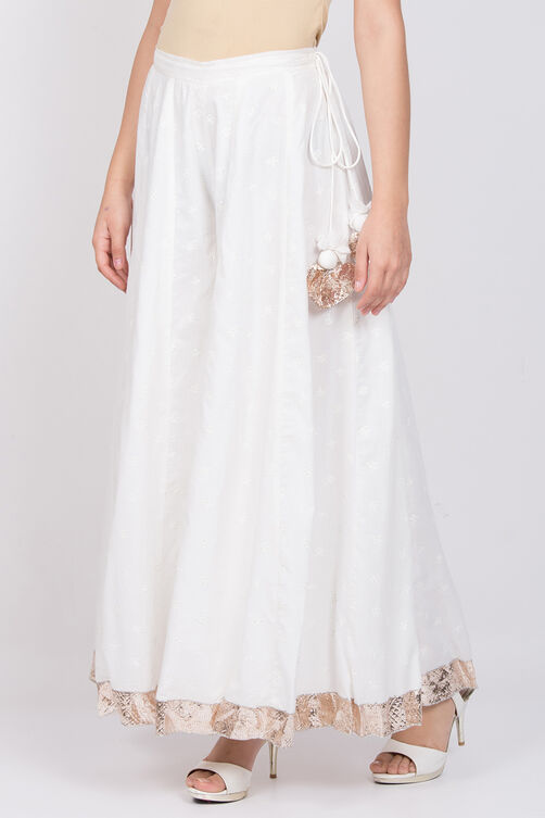 White Cotton Palazzo image number 1