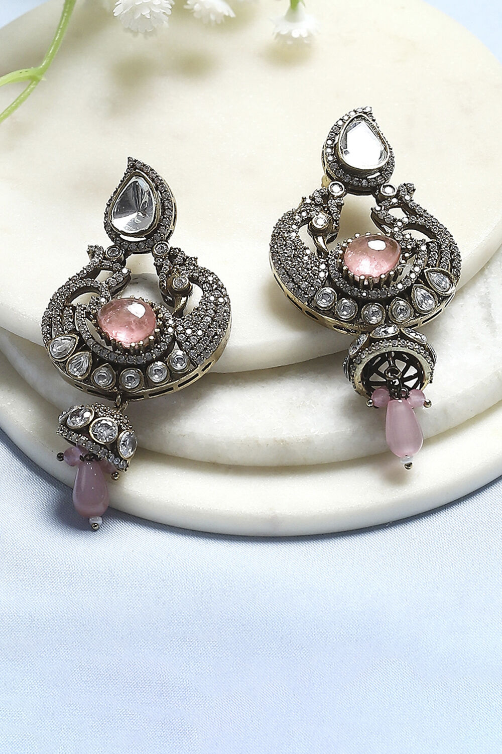 Light Pink Brass Drop & Danglers image number 0