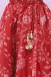 Red Art Silk Lehenga Set image number 2