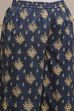 Blue Cotton Printed Straight Suit Set image number 2