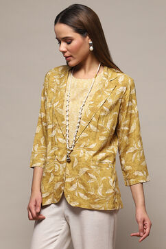 Ochre Rayon Straight Jacket image number 4