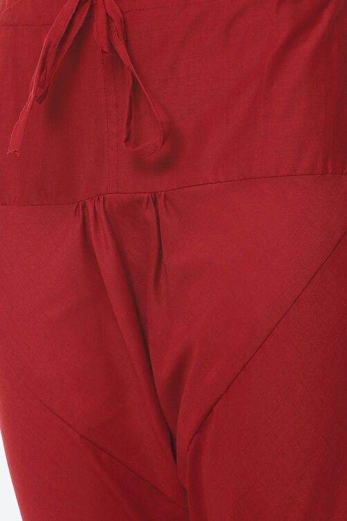 Black Cotton Unstitched Suit Set image number 2