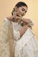 Light Gold Poly Bridal Embellished Dupatta image number 1