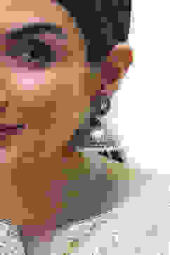 Multi-Colored Oxidised Floral Jhumkas image number 1