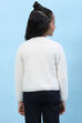 Cream Nylon Front Open Sweater image number 4