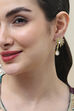 White Brass Drop & Danglers image number 1