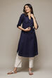 Red A-Line Solid Kurta image number 0