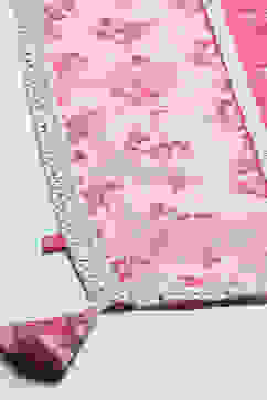 Pink Poly Georgette Floral Printed Peplum Suit Set image number 3