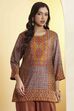 Blue Viscose Blend Straight Kurta image number 5