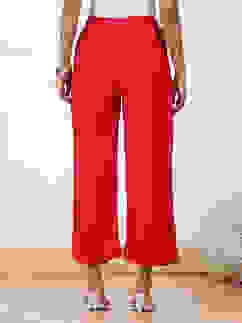 Fuschia Rayon Solid Palazzo image number 5