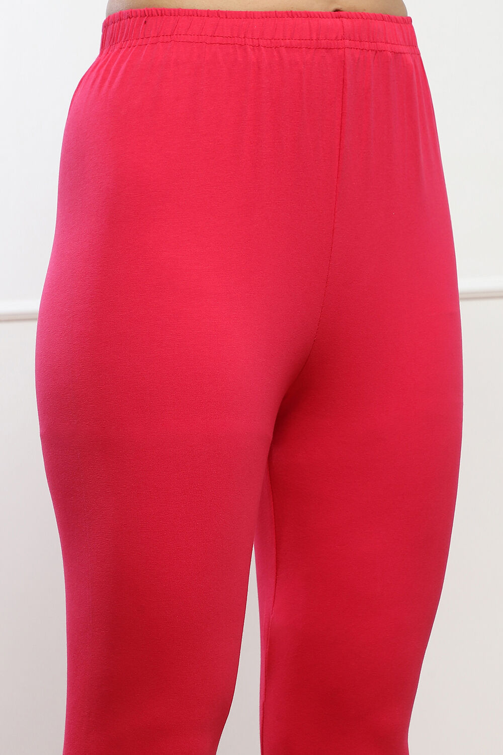 Camel Cotton Blend Solid Churidar image number 1