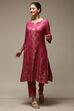 Plum Rayon Straight Kurta Pants 2 Piece Set