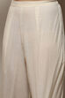 Beige Linen Handloom Unstitched Suit Set image number 3