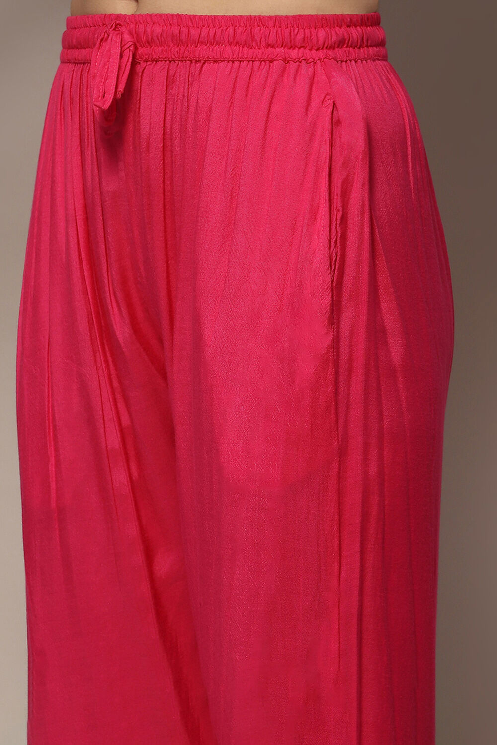 Yellow Organza Unstitched Suit set image number 3