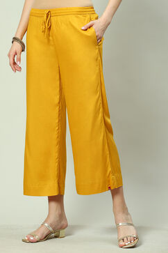 Mustard Rayon Palazzo image number 2