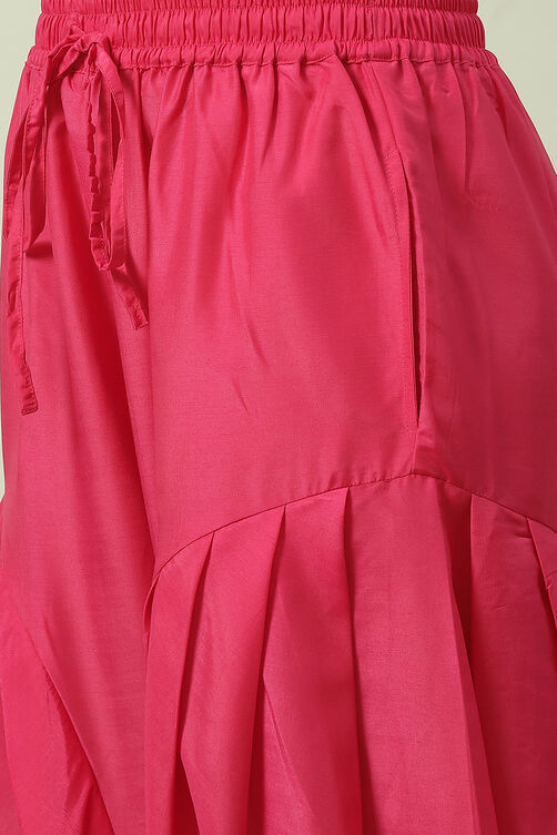 Buy Magenta Art Silk Straight Kurta Salwar Suit Set for INR3250.00 ...