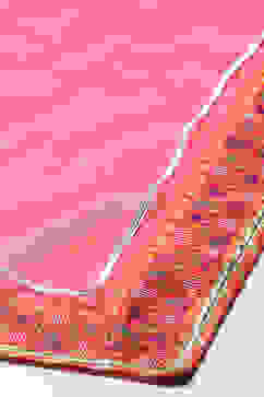 Pink Poly Cotton Anarkali Printed Kurta Palazzo Suit Set image number 3