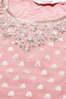 Light Pink Art Silk Straight Kurta Garara Suit Set image number 1