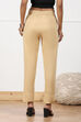 White Viscose Lycra Solid Pant image number 5