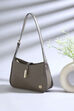 Grey PU Shoulder Bag image number 0