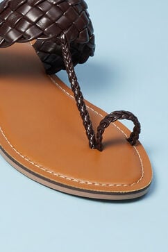 Tan Toe Ring Sandals image number 1