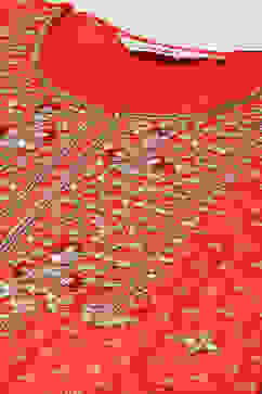 Red Viscose Straight Kurta Churidar Suit Set image number 1