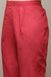 Pink Cotton Handloom Unstitched Suit Set image number 3