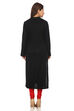 Black Straight Poly Cotton Printed Kurta image number 4