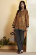 Mustard Polyester Straight Top