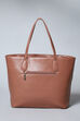 Blush Pink Pu Leather Tote Bag