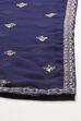 Blue Straight Art Silk Lehenga Set image number 6