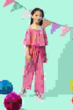Pink Rayon Straight Jumpsuit image number 4