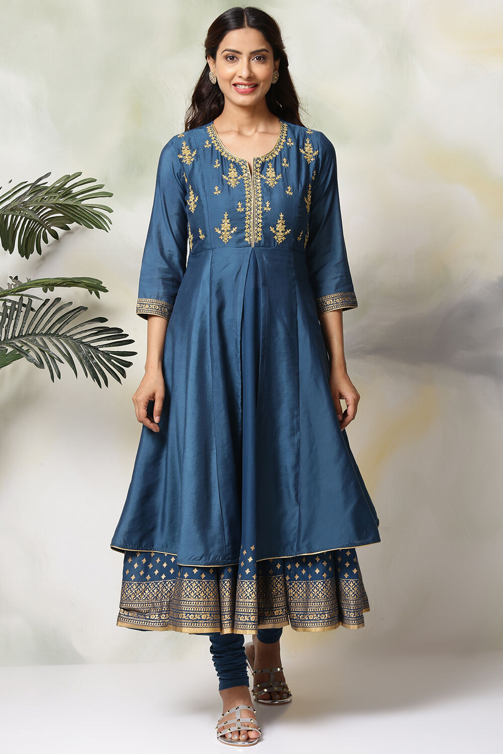 Biba 2024 blue anarkali