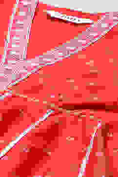 Pink Poly Cotton Anarkali Printed Kurta Palazzo Suit Set image number 1