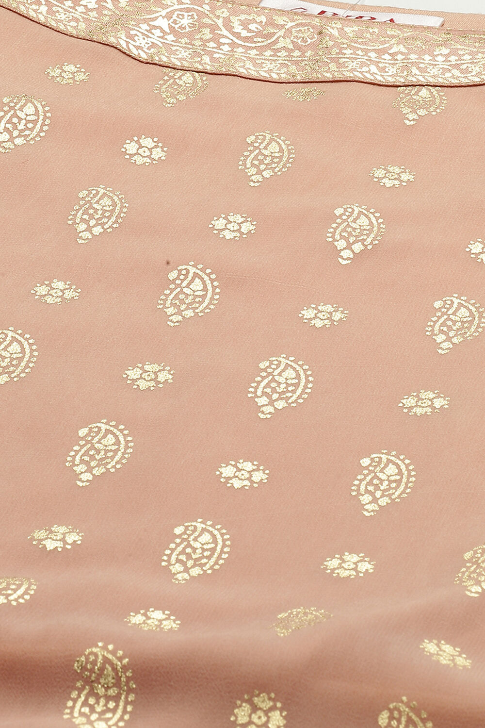 Dull Pink Art Silk Asymmetric Kurta Salwar Suit Set image number 1