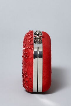 Red Silk Clutch image number 2