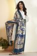 Blue Chennur Silk Printed Dupatta