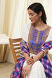 Blue and Pink Straight Suit Set image number 8