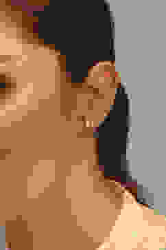 White Brass Cz Studs image number 1