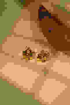 Pink Brass Studs image number 2