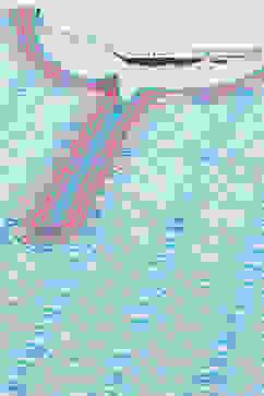 Blue Pink Polyester Straight Kurti image number 1